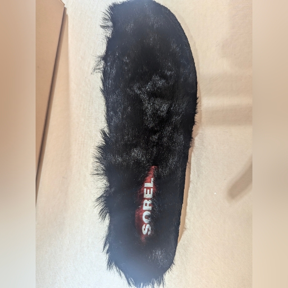 🎁SOREL Go Coffee Run Women's Suede Slippers New Never Worn Size 6 Black - Picture 5 of 6